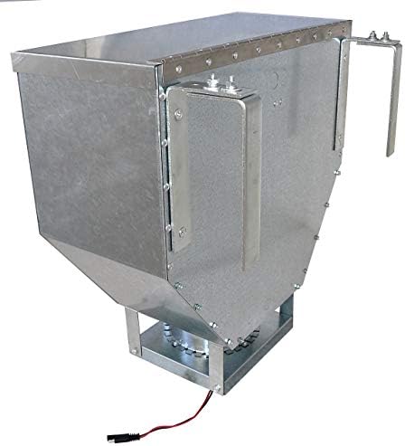 Wildlife Road Feeder,Galvanized Steel,100-pound- Deer Feeder to Feed Game Deer Corn, ATV Or Truck Spreader