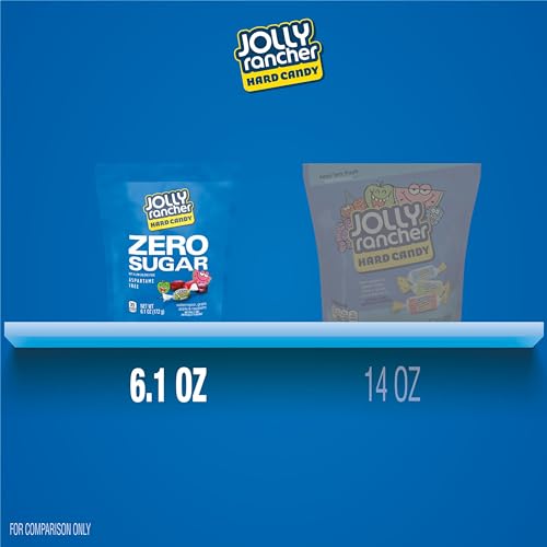 JOLLY RANCHER Zero Sugar Assorted Fruit Hard Candy Bulk Bag, 6.1 oz