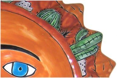 Big Desert Talavera Ceramic Wall Sun Face