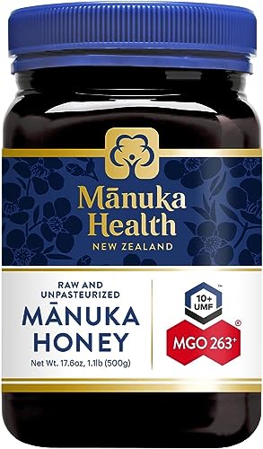 Manuka Health UMF 16+/MGO 573+ Manuka Honey (250g/8.8oz), Superfood, Authentic Raw Honey from New Zealand