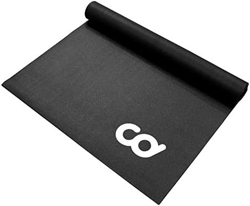 CyclingDeal Bike Trainer Floor Mat - Compatible with Indoor Exercise Stationary Bike Treadmill Elliptical Waterproof Gym Flooring Equipment - Indoor