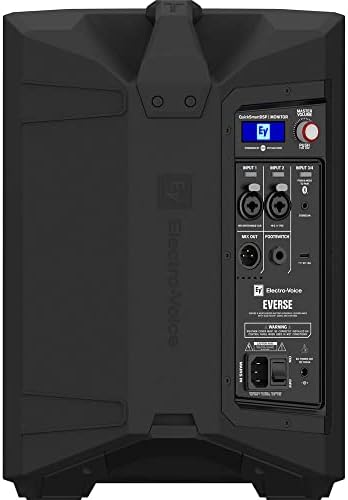 Electro-Voice EVERSE 8 8" 2-Way Battery Powered Loudspeaker with Bluetooth (Black) Bundle with Auray Steel Speaker Stand and XLR-XLR Cable