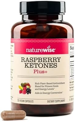 NatureWise Raspberry Ketones Plus with Green Tea Extract, Cayenne Pepper & Acai Berry - Supports Weight Management