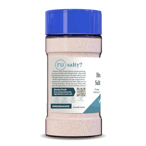 ruved Wright Salt, Fine Himalayan Pink Salt, Finely Ground, 8.4 Ounces
