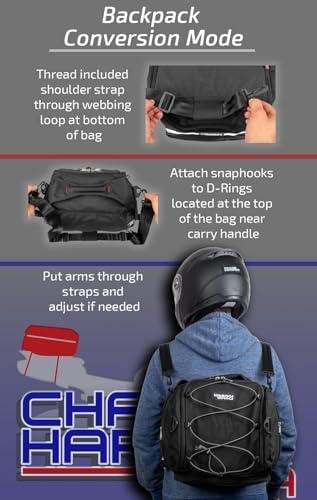 750MMBC Strap Mount Tank Bag, Water-Resistant, Tear-Resistant, Industrial Grade Ballistic Nylon with Anti-Scratch Rubberized Polymer Bottom