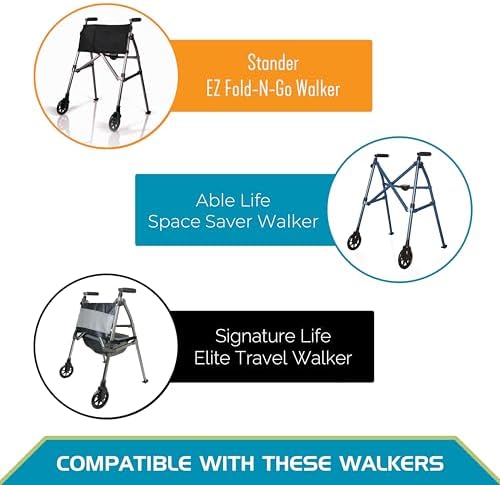 Stander Locking-Swivel Front Wheel Kit, 6-inch Replacement Wheels for Stander Wonder Walkers and Signature Life Elite Travel Walker, Set of 2