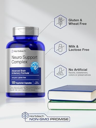 Horbäach Brain Supplement | 120 Capsules | with Phosphatidylserine & DMAE