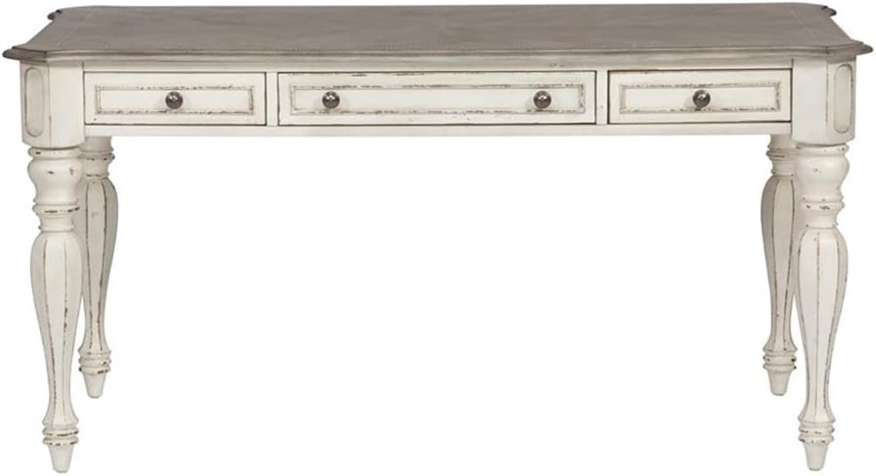 Liberty Furniture Industries Magnolia Manor Lift Top Writing Desk, W56 x D28 x H30, White