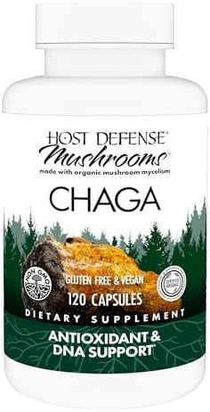 Host Defense Chaga Capsules - Immune System Support Supplement - Chaga Mushroom Capsules for Antioxidant Activity Support - Dietary Mushroom Supplement - 60 Capsules (30 Servings)*