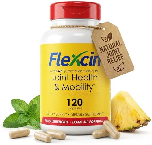 Extra Strength Joint Formula with CM8 (Cetyl Myristoleate) - Joint Supplements for Men and Women with Glucosamine, MSM, Collagen Type II - 120 Capsules