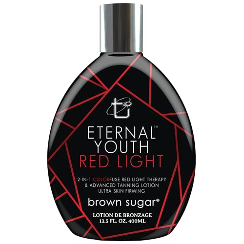 Brown Sugar Eternal Youth Red Light 2-in-1 Tanning Lotion, 13.5 Fl Oz