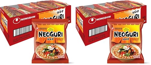 Nongshim Neoguri Spicy Seafood with Udon-Style Noodle, 4.2 Ounce (Pack of 10)
