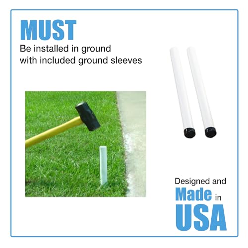 Kidkusion Retractable Driveway Guard | Adjustable Up to 25 Ft. | Visual Boundary for Playtime Safety | Black | Made in USA