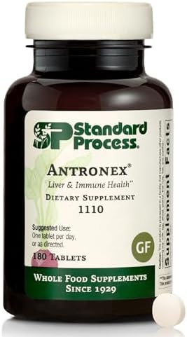 Standard Process Antronex - Liver Health Supplement - Gluten-Free, Non-Dairy & Non-Soy - 180 Tablets (180 Servings)