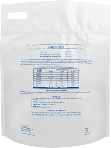 Pool Mate 25-Pounds Premium Calcium Hardness Increaser for Pools | Calcium Up, 100% Calcium Chloride, 8 ounces raises calcium hardness level 10 ppm per 5,000 gallons of water, Made in USA