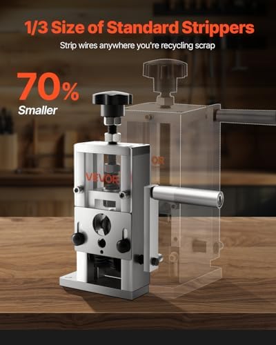 VEVOR Wire Stripping Machine 0.06-1.5 inch, 11 Channels 10 Blades