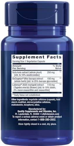 Life Extension Quick Brain Nootropic, Fast Thinking and Focus, 30 Capsules