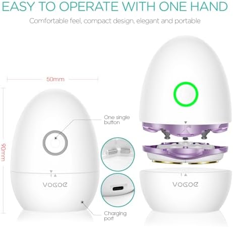 VOGOE Electric Shaver for Women, 3D Floating Blade Rotary Razor, ES300