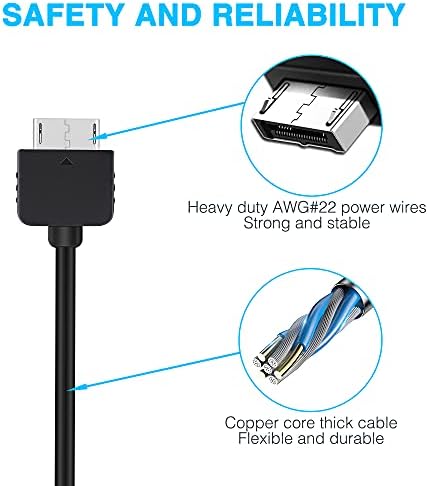 3.9ft PS Vita Charger Cable, 2 in 1 USB Data & Power Charger Cord Replacement for PlayStation Vita 1000 (Only Compatible with PSV 1000)