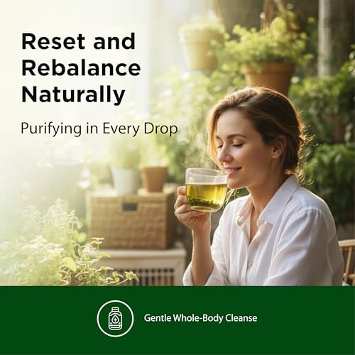 Flora - Flor-Essence - Gentle Detox Tea for a Full-Body Cleanse - Contains Organic Slippery Elm Bark, Rhubarb, Burdock Root & More - Vegan, Non-GMO & Gluten-Free - 17 fl. oz.