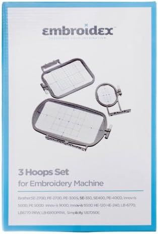 3 Hoops for Brother NS1850D SE600 SE270D, PE535 PE 550D Innov-ís 900D SE350 LB6770, LB6770 950D SE400, LB6800PRW PE500, SE425