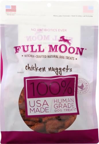Full Moon® Chicken Nuggets Dog Treats 12 oz | Human Grade, No corn, No wheat, No soy, Glycerin Free, Made in the USA