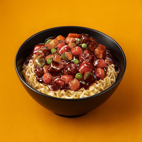 Paldo Fun & Yum Ilpoom Jjajangmen Chajang Noodle Traditional Brothless Chajang Ramen 7.05oz (Pack of 4)
