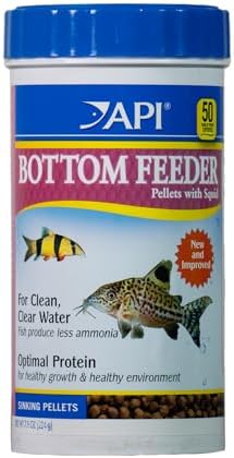 API BOTTOM FEEDER PELLETS WITH SQUID Fish Food 1.3-Ounce Container