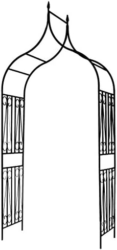 1. GO Gothic Steel Garden Arch, 8'8" High x 4'5" Wide, Garden Arbor for Various Climbing Plant, Outdoor Garden Lawn Backyard