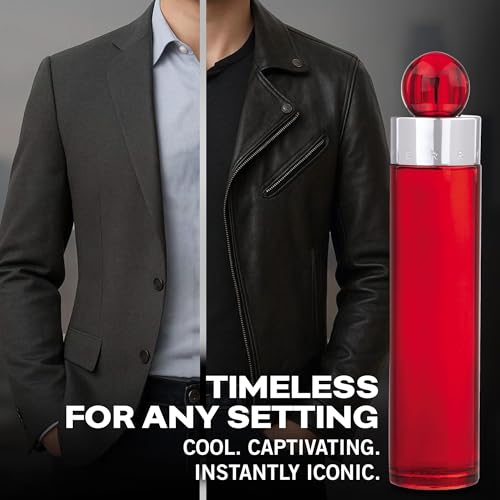 Perry Ellis 360° Red Eau De Toilette Spray for Men - Mens Cologne, Long Lasting Perfume, EDT, Fragrance with Notes of Clove