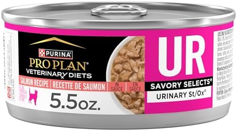 Purina Pro Plan Veterinary Diets UR Urinary St/Ox Savory Selects Feline Formula Salmon Recipe in Sauce Wet Cat Food - (Pack of 24) 5.5 oz. Cans