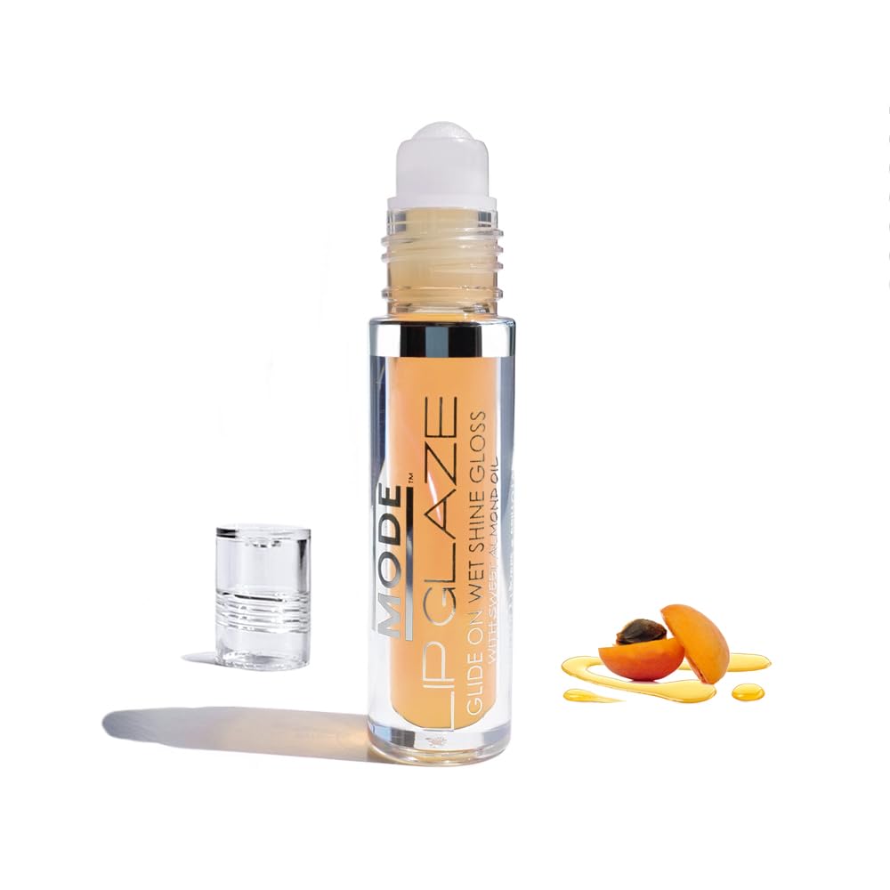 MODE Lip Glaze Cotton Candy Flavored Lip Gloss, Hydrating Sheer Wet Shine, Skincare Fruit Oils