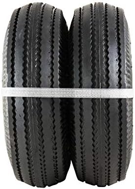 Marathon 02310 Pneumatic Air Filled Hand Truck and All-Purpose Tires on Wheels-4.10/3.50-4 Inch, 2.25" Offset Hub