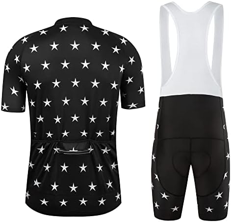 Coconut Ropamo CR Men's Cycling Jersey Set Road Bike Jersey Zipper Pocket Short Sleeves Cycling Kits Bib Shorts 3D Padded