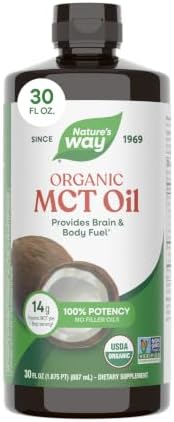Nature's Way Organic MCT Oil, Brain and Body Fuel*, Keto & Paleo