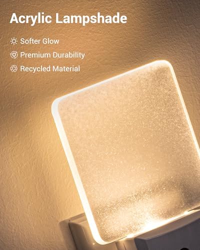 DEWENWILS Night Lights Plug into Wall, LED Night Lights Light Sensor 4 Pack