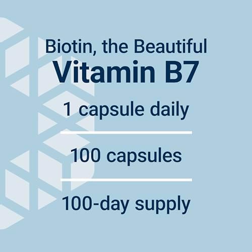 Life Extension Biotin 600 mcg Vitamin B7 Support Supplement for Beautiful Hair, Nails & Beyond – Gluten-Free, Non-GMO - 100 Capsules | Supports Hair
