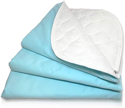 RMS Ultra Soft 4-Layer Washable and Reusable Incontinence Bed Pad, 34"x36" | Premium Quilted Bed Pad for Incontinence, waterproof reusable protector helps keep mattresses, furniture and wheelchairs dry