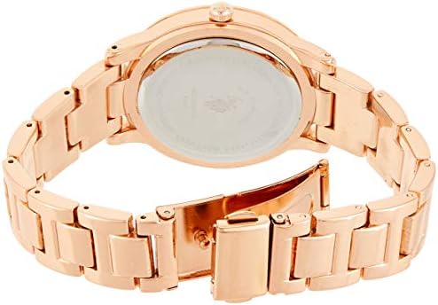 U.S. Polo Assn. Women's Rose Gold-Tone Watch – Elegant Crystal Bezel, Durable Bracelet