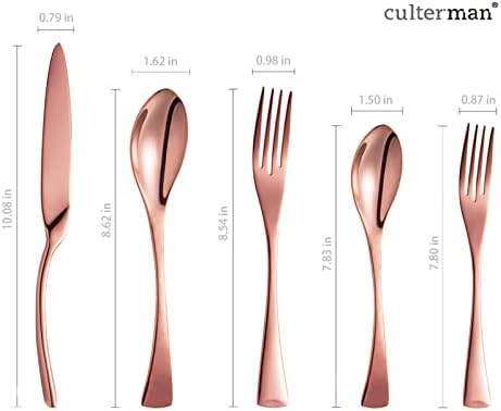 Rainbow Silverware Flatware Cutlery Set,Include Knife Fork Spoon, Dishwasher Safe (color 20 Pieces Flatware Sets)