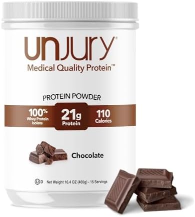 Unflavored Protein Powder | 21g 100% Whey Isolate Protein Powder | Unflavored Whey Protein Powder | Low Carb and Sugar Free Whey Protein Isolate | Gluten Free | Certified Kosher | 15 Servings