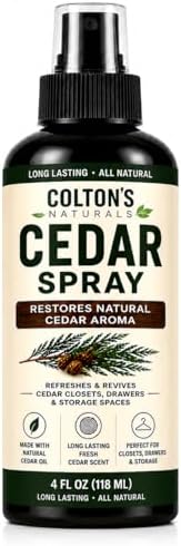 Colton's Naturals Cedar Spray – 4 ounce – With Lavender Extract – Non-Chemical Wood Protection – for Cedar Wood – Restores Scent 4oz