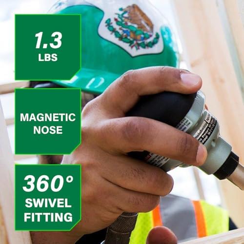 Metabo HPT Palm Nailer, Magnetic Nose 360° Swivel, Joist Hangers, NH90AB