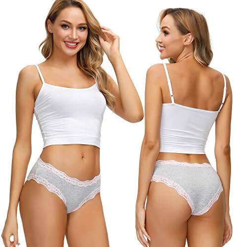 Women’s Underwear Soft Breathable Cotton Brief Ladies Panties 5-Pack
