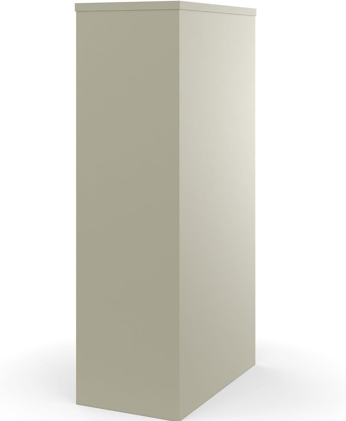 Staples 4-Drawer Vertical File Cabinet, Letter Size Documents, Lockable, 26.5" D x 15" W x 51.97" H, Putty/Beige