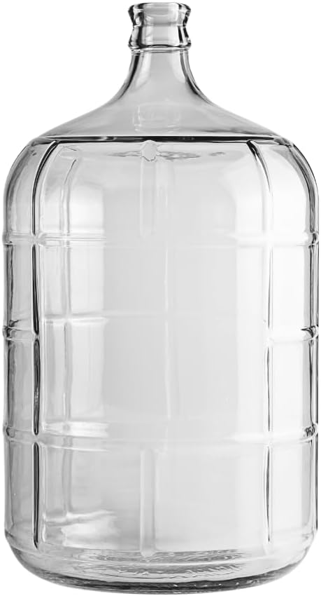 3 Gallon Clear Glass Italian Carboy - 30 mm Cork Neck Finish (CORK NOT INCLUDED)