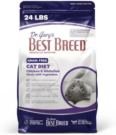 Best Breed Grain Free Cat Diet Made in USA [Natural Dry Cat Food for All Ages] - 4lbs.