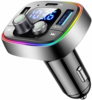 LIHAN Bluetooth Car Adapter 5.4, FM Transmitter, 48W PD/QC Charger