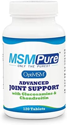 KALA HEALTH MSMPure Advanced Joint Support Tablets – Glucosamine, Chondroitin, OptiMSM, Ester-C & Manganese for Joint Health, Flexibility & Mobility – Vegetarian-Sourced Glucosamine, 360 Count
