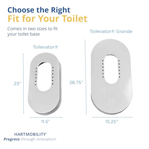 Toilet Base Riser 500 lb Capacity 3.5" High Raised Toilet Seat - Toilet Base Plate, Elevated Toilet Seat, Toilet Seat Risers for Seniors